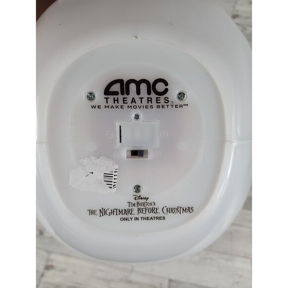 AMC Jack Skellington Disney Nightmare Before Christmas Popcorn Bucket Lights Up - Picture 7 of 7